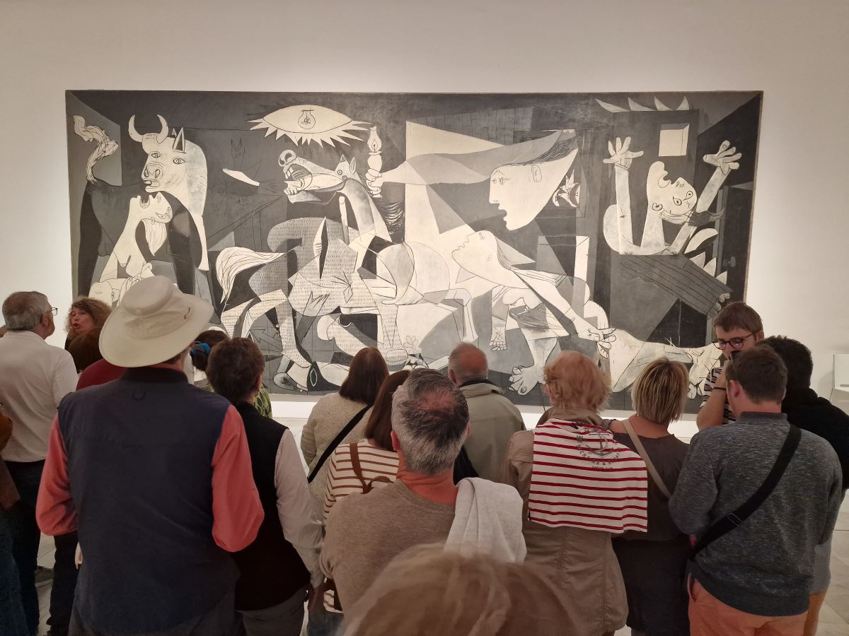 Picasso's Guernica on display at the Reina Sofía in Madrid